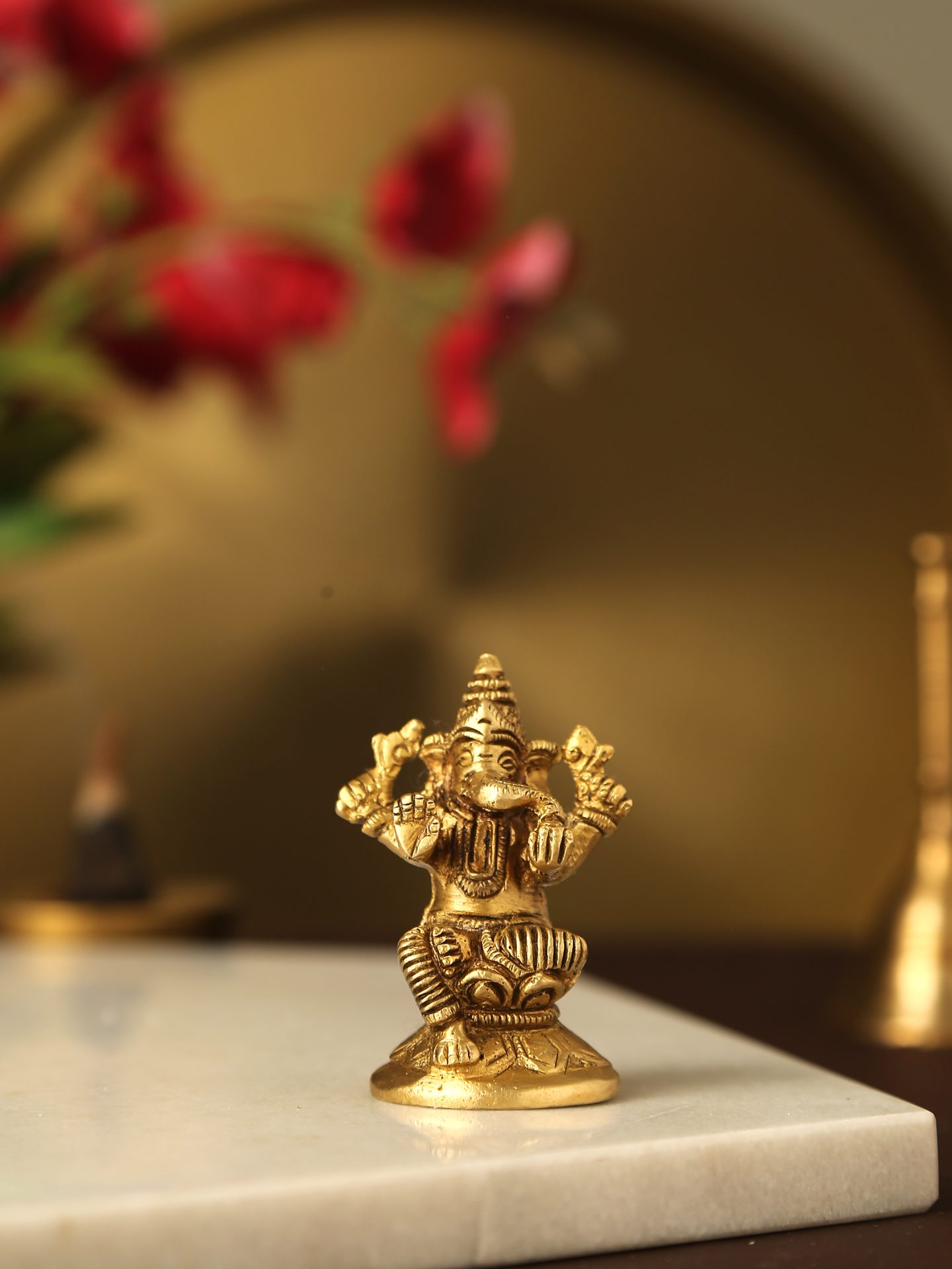 Lord Ganesha In Brass – Amoliconcepts