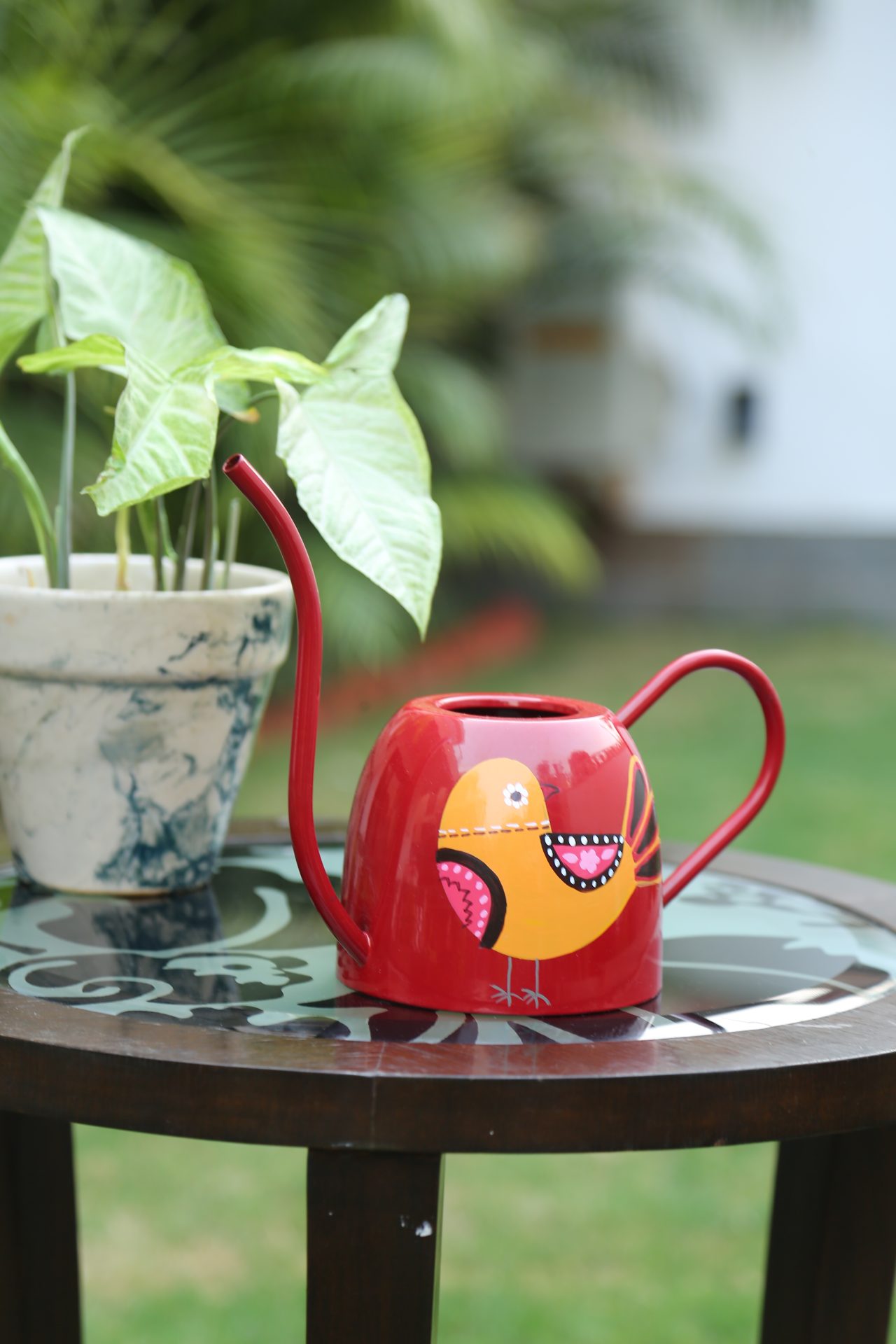 Bird Design Watering Can – Red – Amoliconcepts